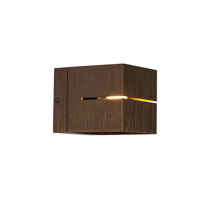 Applique murale moderne bronze foncé - Transfer Groove