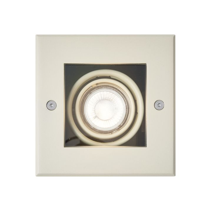 Модерно наземно петно бежово GU10 50mm въртящо се и накланящо се IP65 - Oneon
