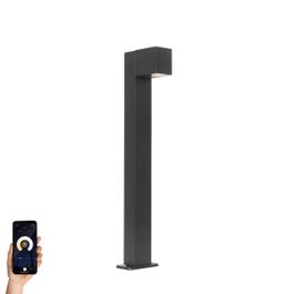 Lampă de exterior inteligentă de podea neagră 65 cm IP44 cu Wi-Fi GU10 - Baleno