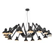 Llambë-Varëse-Inteligjente-e-Zezë-me-16-Drita-të-Rregullueshme,-Përfshirë-16-Drita-Wifi-A60---Hobby-Spinne