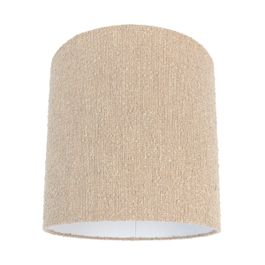 Fabric Lampshade Beige with Bouclé Fabric 40/40 cm