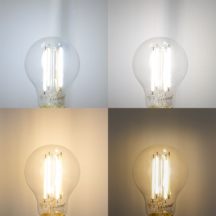 Slimme plafondlamp zwart met smoke glas 3-lichts incl. WiFi A60 - Vidro