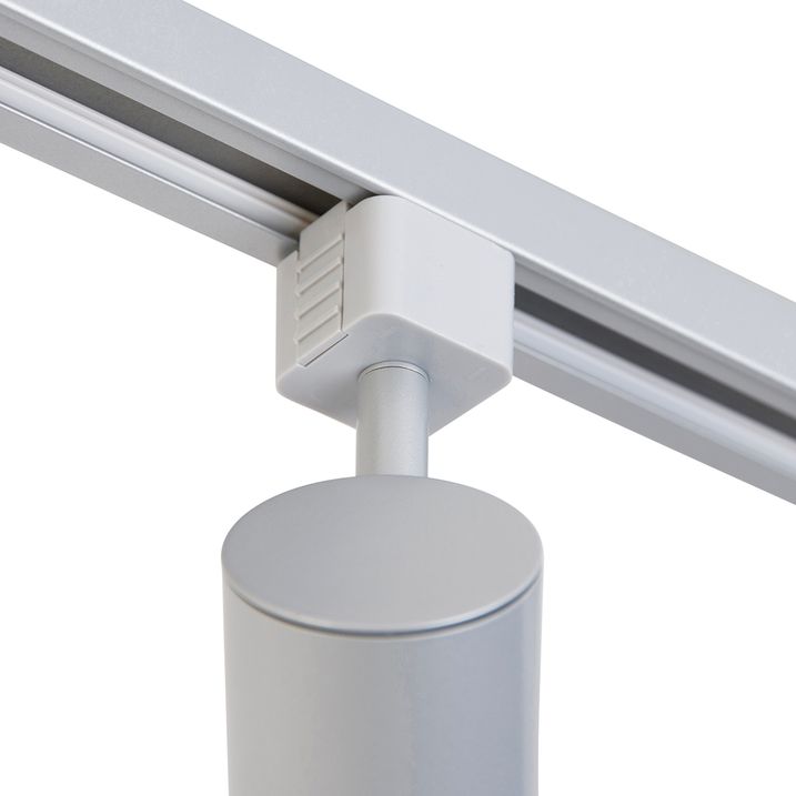 Modern railsysteem met 4 spots zilver 1-fase  - Iconic Yade