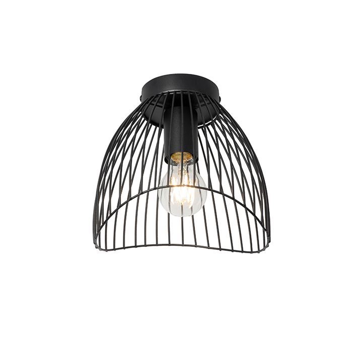 Plafoniera de design neagră 20 cm - Pua