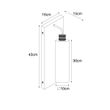 Moderne-wandlamp-zwart-met-smoke-glas---Stavelot