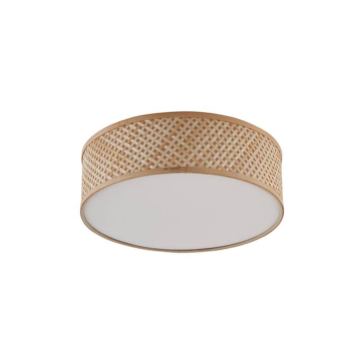 Oosterse plafondlamp bamboe naturel 40cm - Tremmo