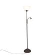 Klasická-stojací-lampa-hnědá-s-lampičkou-na-čtení---Dallas