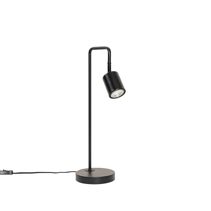 Moderní stolní lampa černá nastavitelná - Java
