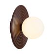 Retro-Wandleuchte-Braun-mit-Opalglas-rund-20cm-IP44---Lila