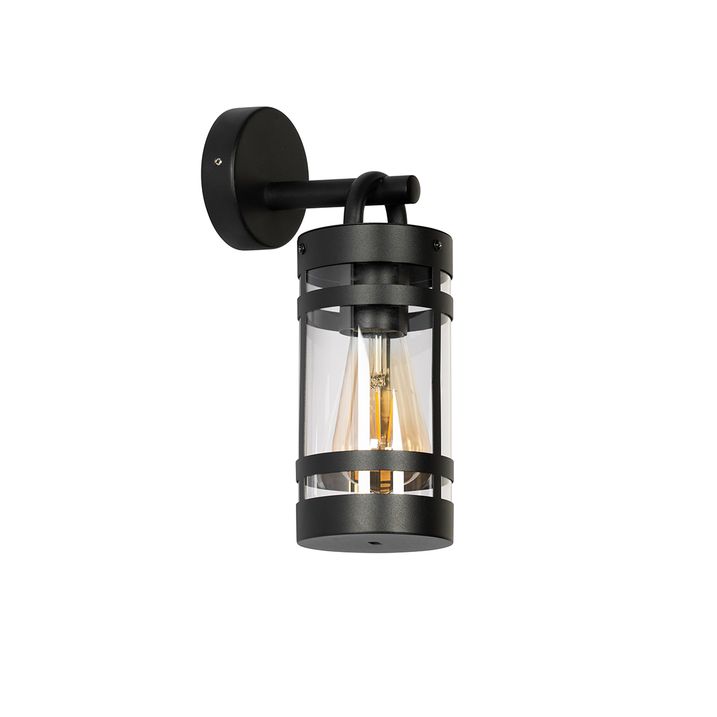 Smart buiten wandlamp zwart IP44 incl. Wifi A60 - Ruben