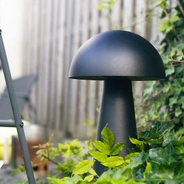 Außenstehleuchte schwarz 50 cm - Pilz