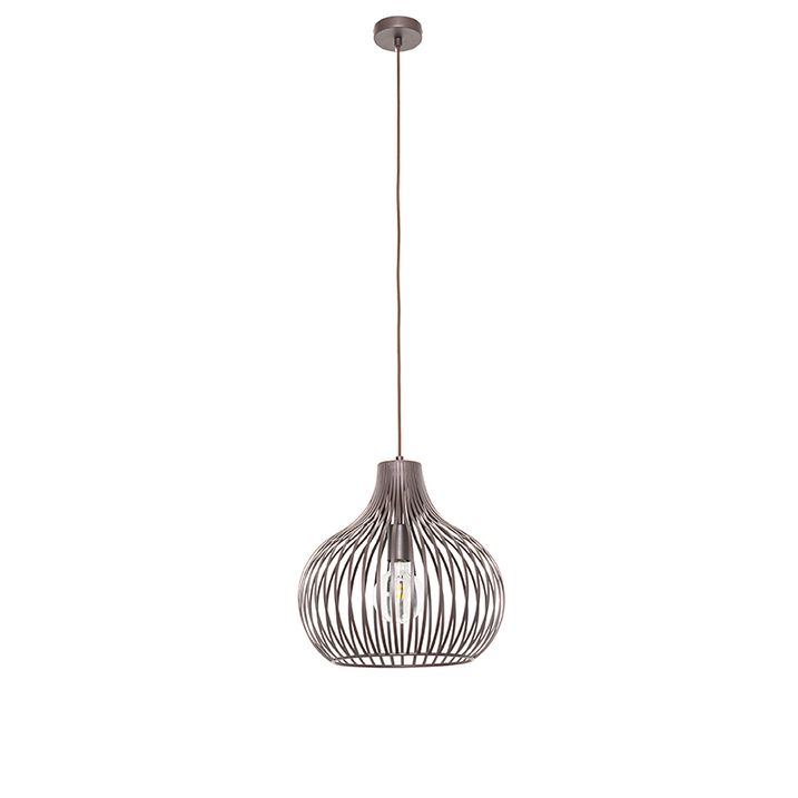 Kaasaegne ripplamp pruun 38 cm - Saffira