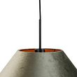 Zidna-lampa-crna-sa-dvostrukom-plišanom-abažurom-zelene-boje-i-zlatnom-unutrašnjošću---Combi-1