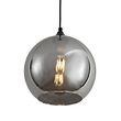 Candeeiro-suspenso-Art-Deco-preto-com-vidro-fumado---Wallace