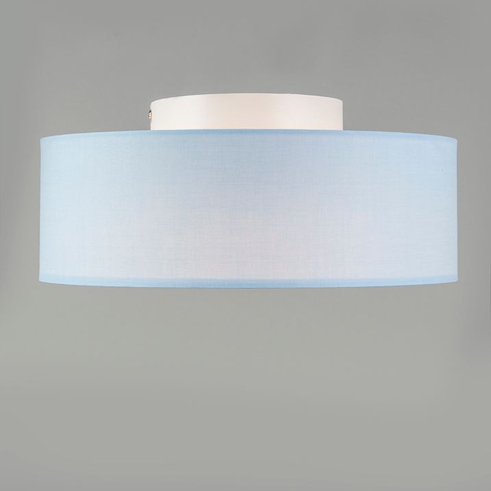 Таванна лампа синя 30 см с LED - Drum LED