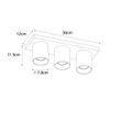 Moderne-plafondspot-zwart-met-goud-3-lichts---Tubo