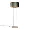 Floor Lamp Beige with Green Oval Shade and Gold Interior 50cm - Thijmen