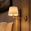 Aplique-de-pared-bronce-con-capota-blanca-y-brazo-regulable---Ladas-Deluxe
