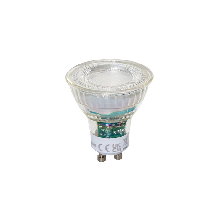 Lampadina LED GU10 50mm dimmerabile trasparente 2,5W 450 lm 3000K