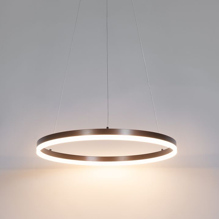 Zidna lampa tamno bronzana 60 cm uključujući LED 3-stepena prigušivača - Anello
