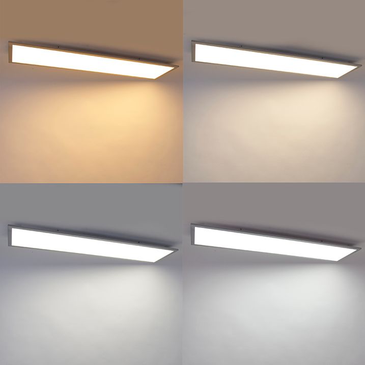 Plafonnier en acier 120 cm avec LED et télécommande - Liv