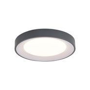 Moderne-Deckenleuchte-Grau-mit-Weiß-38cm-inkl.-LED-Dimmbar-RGB---Kanton