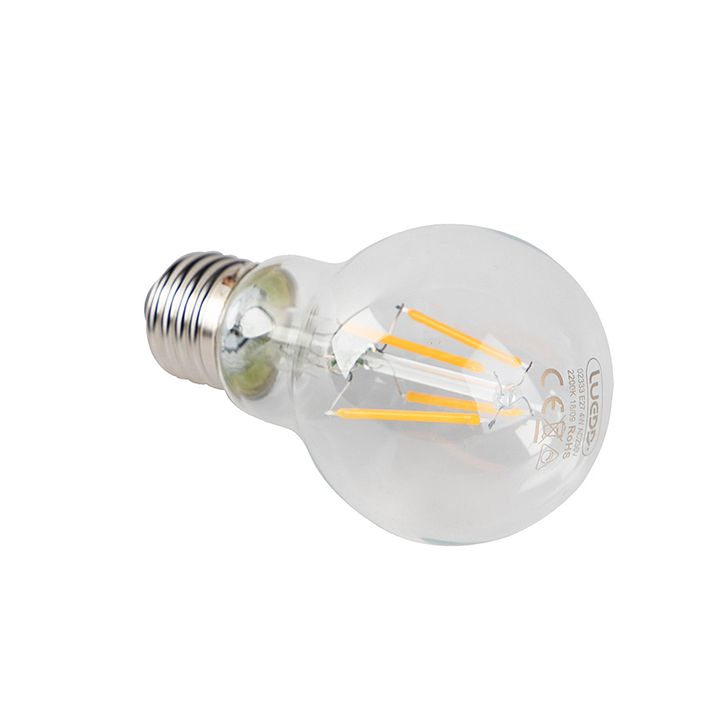 E27 Dimmable LED Bulb A60 Clear 4W 320LM 2200K
