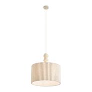 Japandi-hanglamp-beige-met-linnen-kap-50cm---Fedde