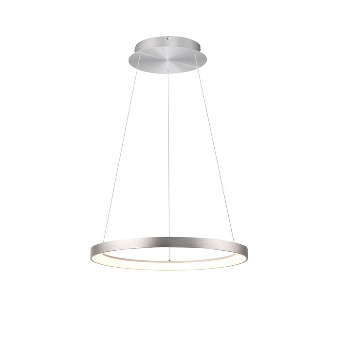 Candeeiro suspenso de design em alumínio com LED regulável Easylift - Hoop