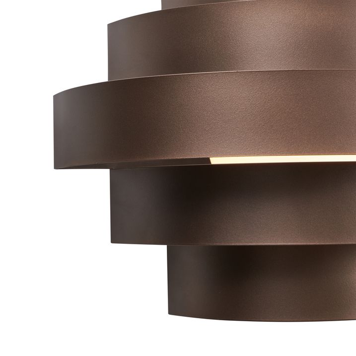 Applique murale moderne bronze avec LED à intensité variable en 3 étapes - Lines