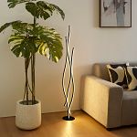 Design vloerlamp zwart incl. LED dimbaar - Ying
