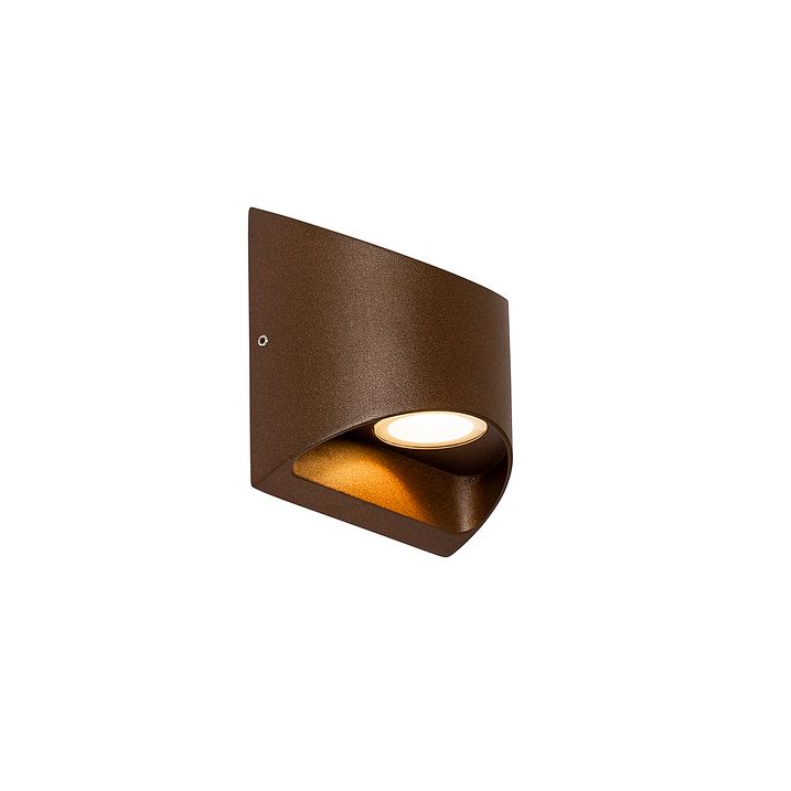 Moderne Außenwandleuchte Rostbraun inkl. LED 2-Licht IP54 - Mal