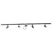 Sistema-a-binario-monofase-bronzo-scuro-con-4-faretti-e-alimentatore-quadrato---Jeana