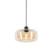 Art-Deco-hanglamp-zwart-met-amber-glas---Bizle