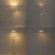 Lampadaire-moderne-doré-avec-bras-de-lecture-avec-LED-et-variateur---Divo