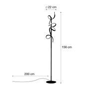 Lampada-da-terra-di-design-in-ottone-con-LED-e-dimmer---Krisscross