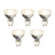 Set-mit-5-dimmbaren-GU10-LED-Lampen-5W-370lm-3000K
