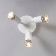 Spotlight-modern-alb,-reglabil,-rotund,-cu-3-lumini---Jeany