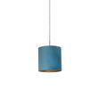Lampa-wisząca-z-abażurem-z-niebieskiego-weluru-ze-złotem-40-cm---Combi