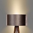 Podna-lampa-na-tronošcu-od-orahovog-drveta-sa-braon-plišanom-abažurom-50cm---Tripod-Classic