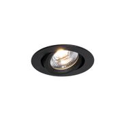 Recessed-Spotlight-Black-Tiltable-8.2cm-Incl.-LED-Dim-to-Warm-IP54-Ultra-Slim---Pupil