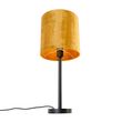Moderní-stolní-lampa-černá-se-zlatým-stínítkem-25-cm---Simplo