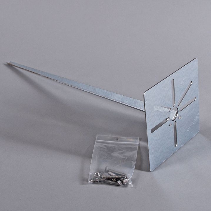 Lampada da esterno 50 cm grigia con picchetto a terra e manicotto per cavi - Denmark