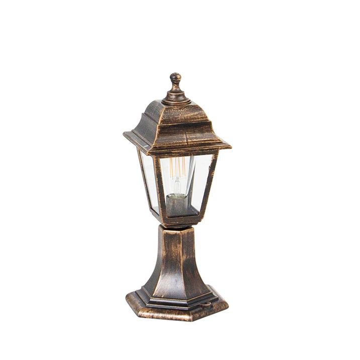 Klasisks āra staba lukturis zelta 44 cm IP44 - Capital