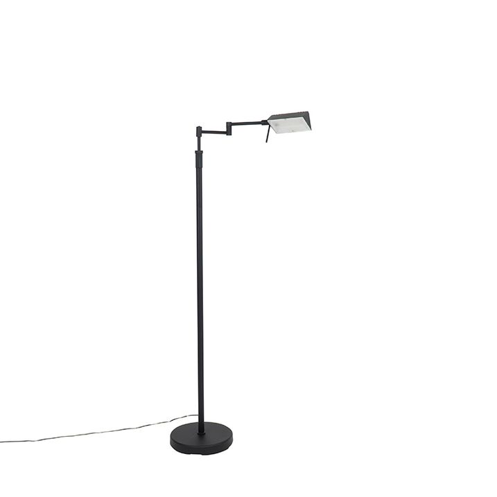 Design gulvlampe sort inkl. LED med touch-dæmper - Notia