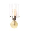Modern-Wall-Light-Bronze-with-Glass---Dome