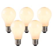 Set-mit-5-E27-LED-Flammenfilament-Glühbirnen-Opalglas-3W-250lm-2200K