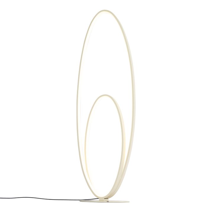 Design állólámpa bézs színben, LED-del, 3 lépésben dimmelhető - Boomerang
