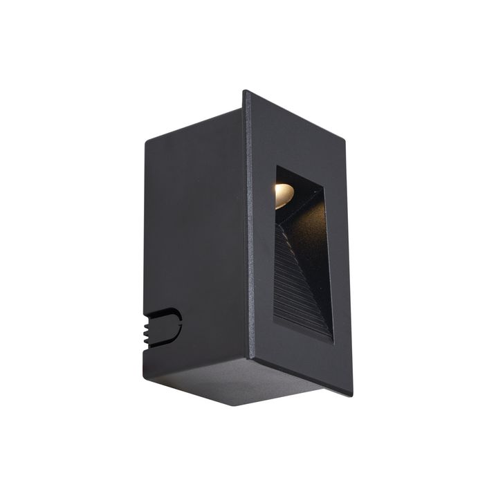 Moderné zapustené nástenné svietidlo čierne 7 cm vrátane LED IP65 - Trem
