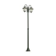 Lanterna-da-esterno-classica-verde-scuro-235-cm-2-luci-IP44---Berta